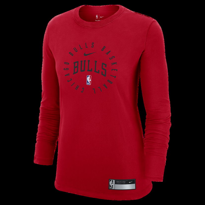 Тениска Nike NBA Chicago Bulls Long Sleeve T-Shirt Червено | HF1715-657