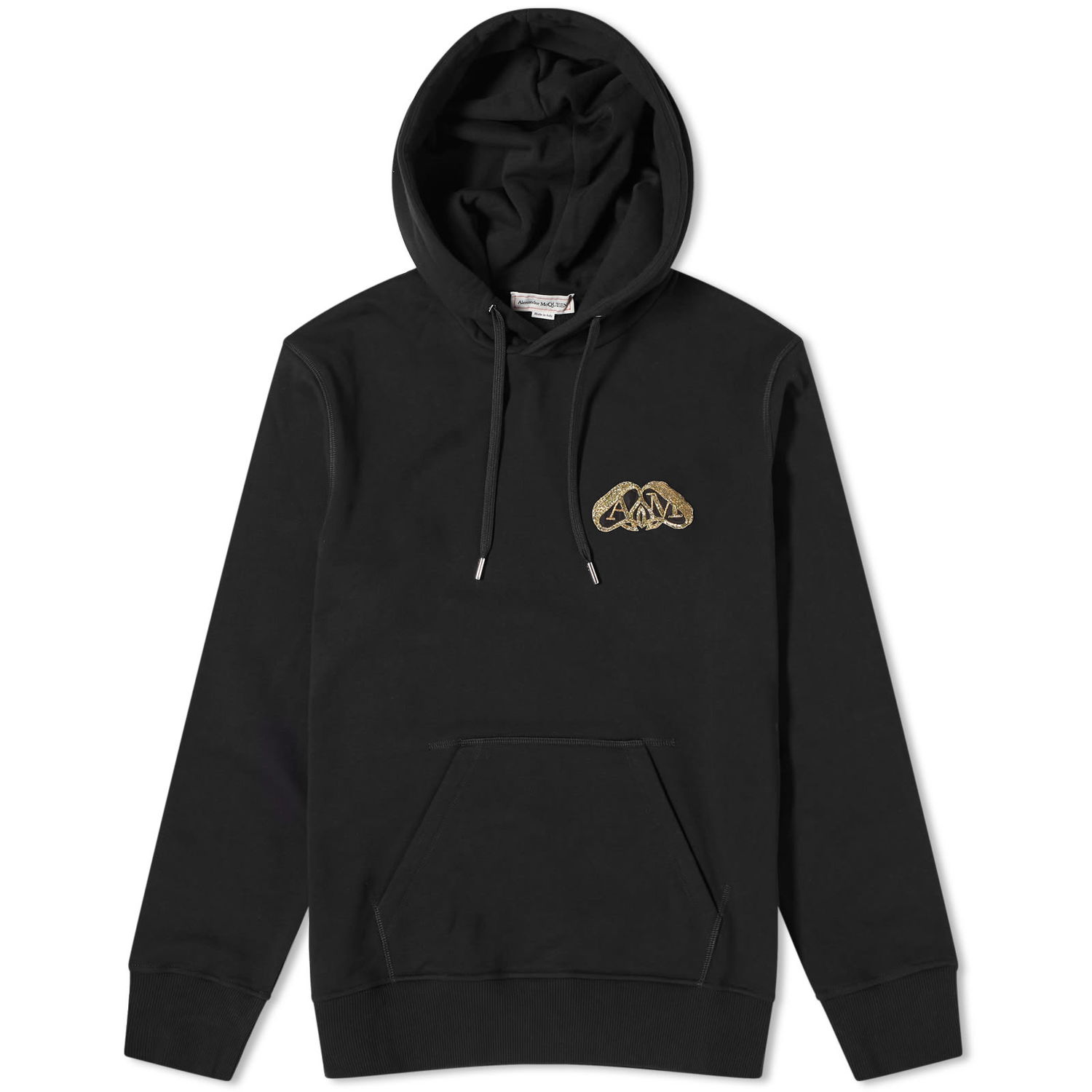 Суитчър Alexander McQueen Seal Logo Hoodie Черно | 781955-QXAAG-1000, 0