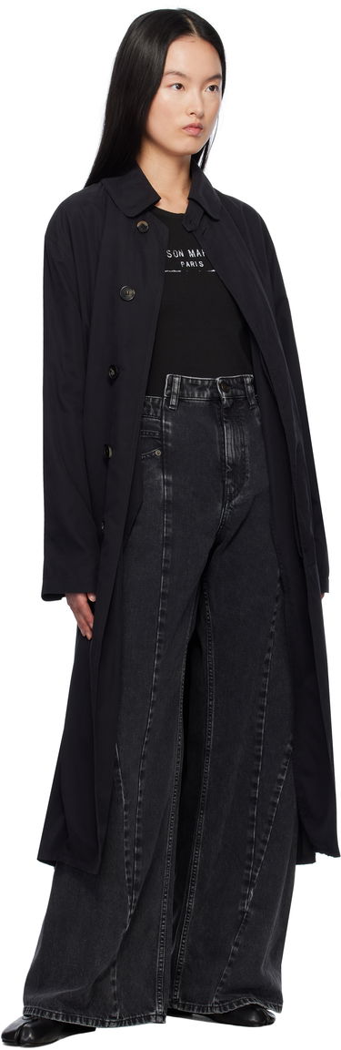 Палта Maison Margiela Black Peached Trench Coat Черно | S51AH0184 M35137, 3