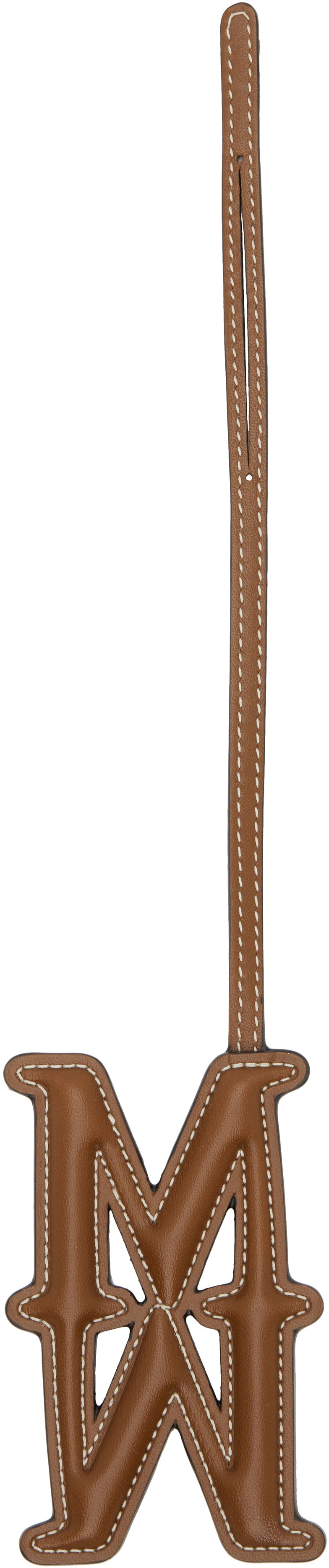 Ключодържатели Max Mara Max Mara Leather Monogram Keychain Кафяво | 2524726061600, 1