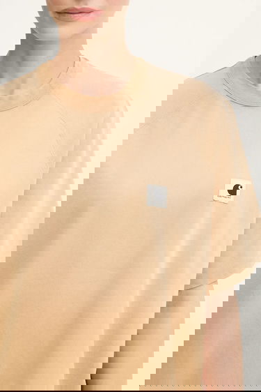 Тениска Carhartt WIP S/S Hudson T-shirt Бежово | I035138.07E5F, 3