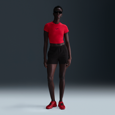Съкратен топ Nike Sportswear Chill Knit Crop Top Червено | HF9534-657, 4