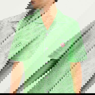 Риза Casablanca Casablanca Towelling Monogram Shirt, Large Зелено | M-SP26-SH-085-01, 5