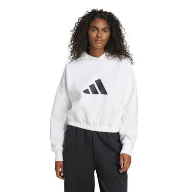Суитчър adidas Performance Cropped Hoodie Бяло | JE0137, 1