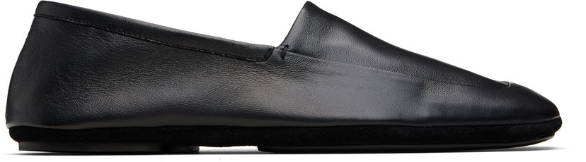 Кецове и обувки LEMAIRE Leather Indoor Slipper Loafers Черно | FO0231 LL0023