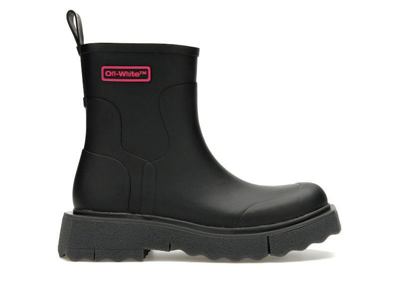 Кецове и обувки Off-White Rubber Rain Boot Black Черно | OMID016F22MAT0011035, 0