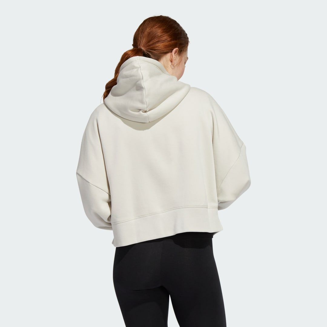 Суитчър adidas Performance Women's Cropped Full-Zip Hoodie Бежово | HT3289, 1