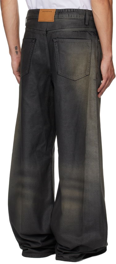 Дънки Alexander Wang Alexander Wang Faux Leather Relaxed Fit Jeans Черно | 6DC3254807, 2