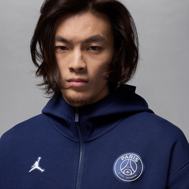 Суитчър Nike Paris Saint-Germain Full-Zip Fleece Hoodie Тъмно синьо | HQ2198-492, 2