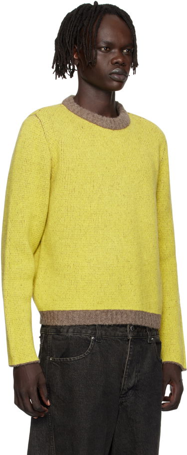 Пуловер Eckhaus Latta Eckhaus Latta Yak Crewneck Sweater Жълто | 8258-EL-PF25-F, 1