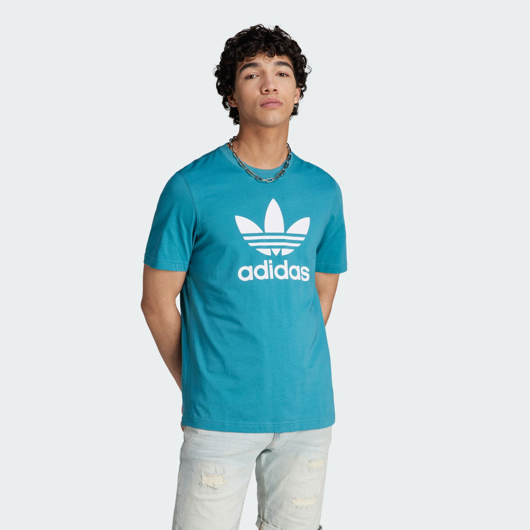 Тениска adidas Originals Adicolor Classics Trefoil Tee Тюркоазено | IM4507, 0