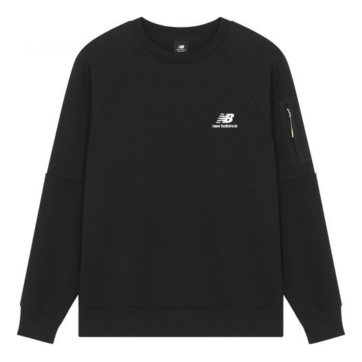 Пуловер New Balance Logo Print Round Neck Pullover Черно | AMT21359-BK, 0