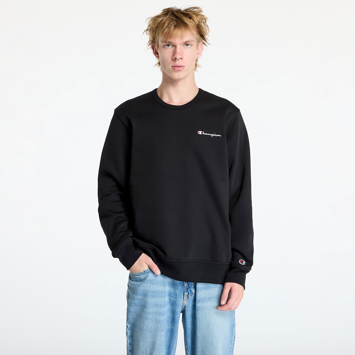 Суитчър Champion Crewneck Sweatshirt Черно | 220259 CHA KK001, 0