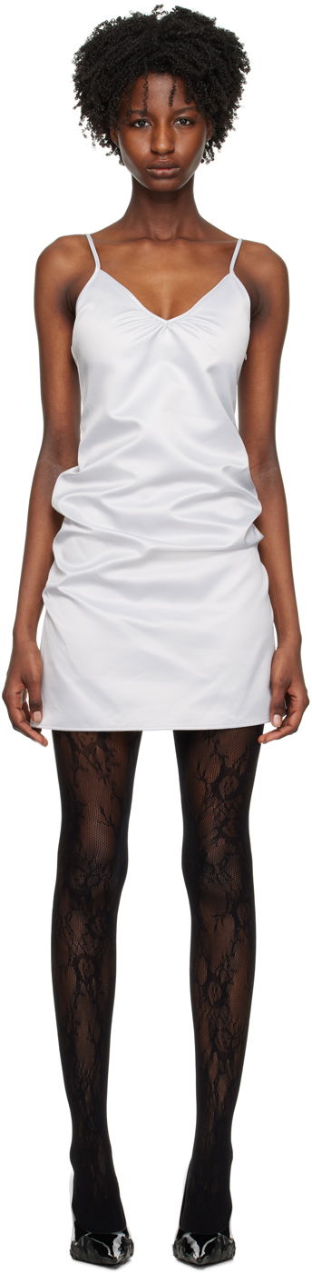 Pокля We11done We11done Draped Slip Mini Dress Сиво | WD-OP1-23-124-W-SV, 0
