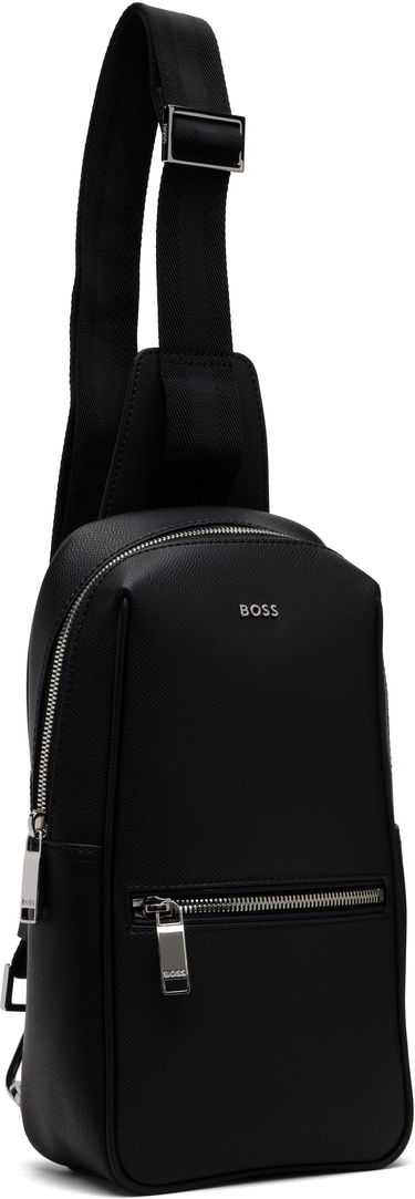 Раница BOSS Textured Compact Backpack Черно | 50558451, 1