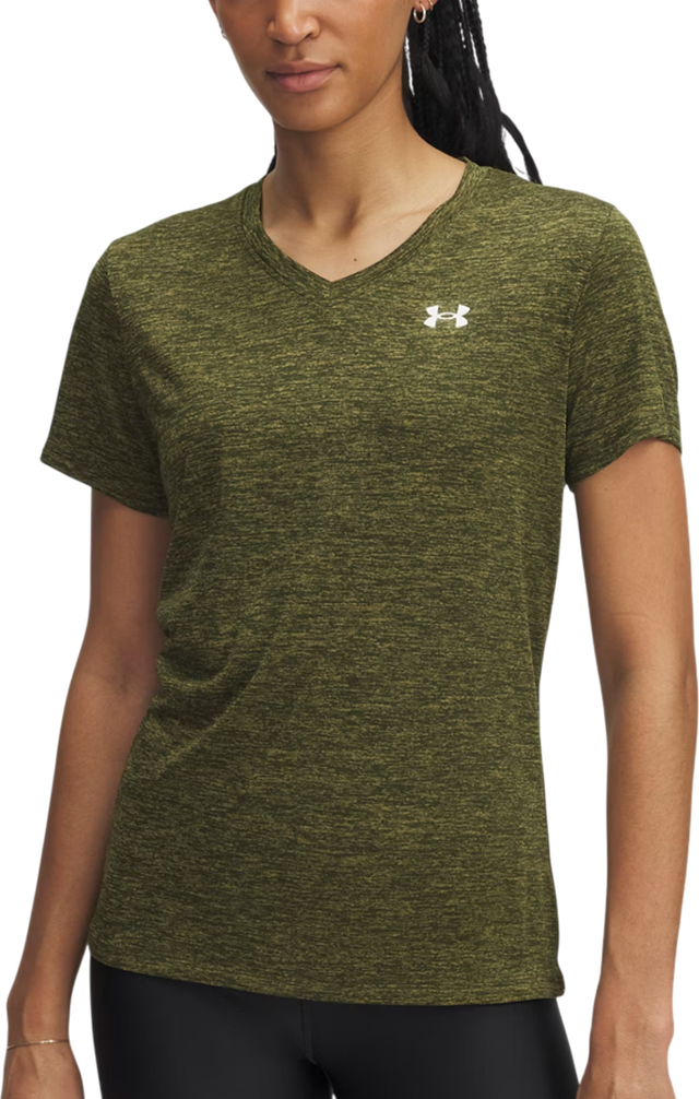 Heathered V-Neck Short-Sleeve T-Shirt Tech SSV- Twist