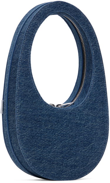 Дамска чанта Coperni Coperni Mini Swipe Denim Shoulder Bag Синьо | COPBA01BIS252, 1