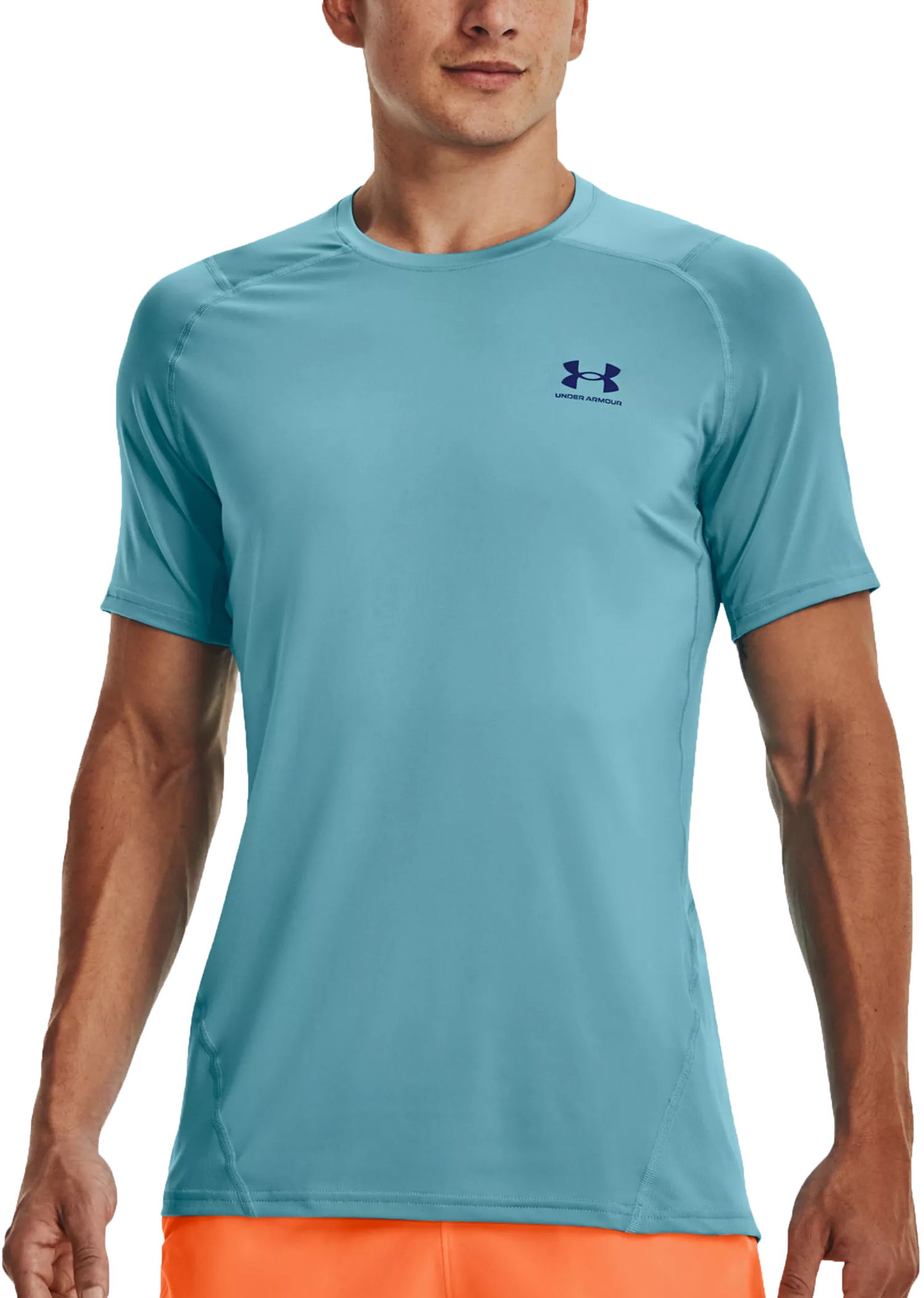 Тениска Under Armour Tee HeatGear Синьо | 1361683-433, 0