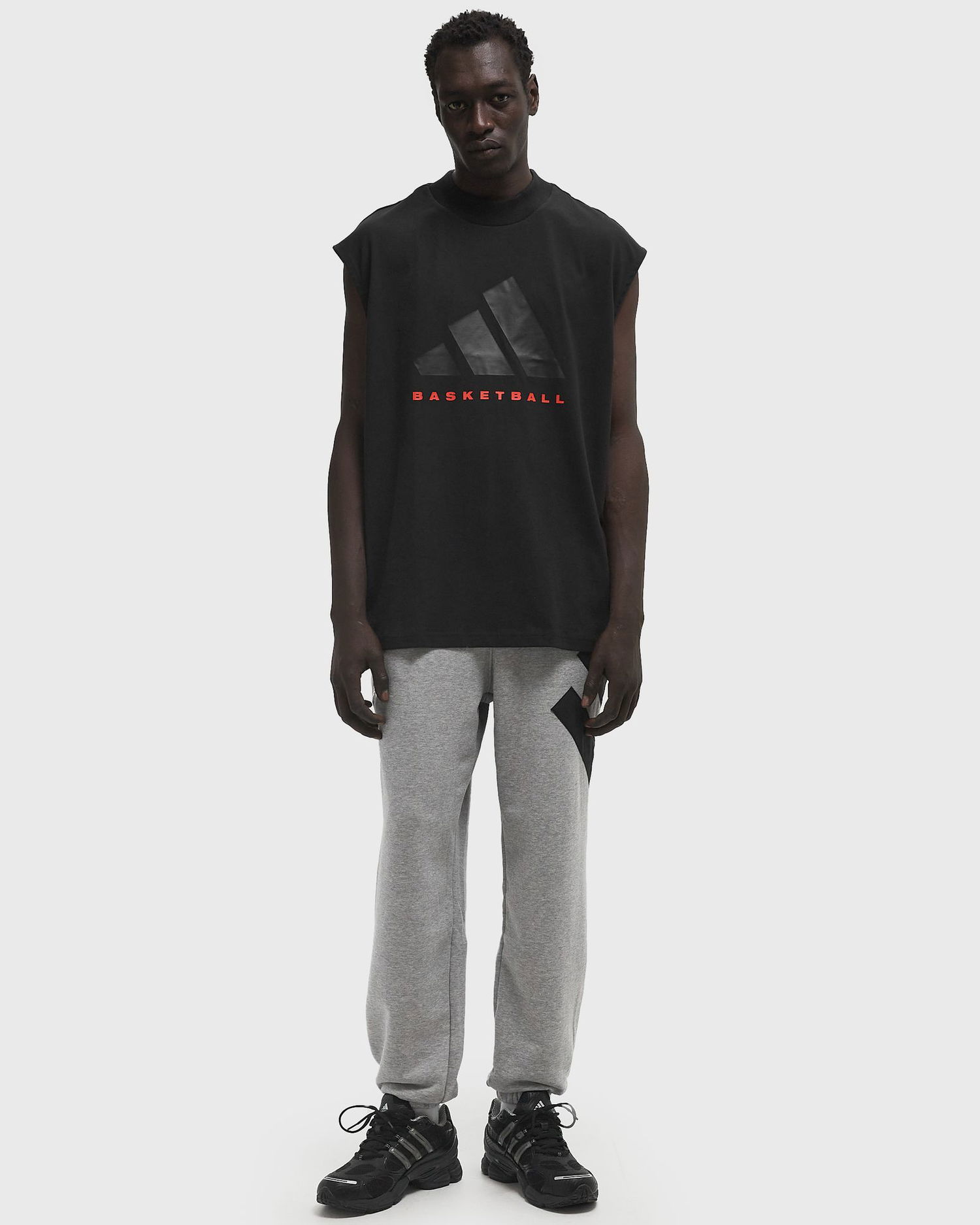 Потник adidas Originals Black Basketball Training Tank Top Черно | IW5647, 1