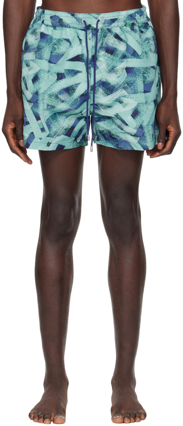 Бански Paul Smith Paul Smith Brush Stroke Swim Shorts Синьо | M1A-239B-M41430-47, 0