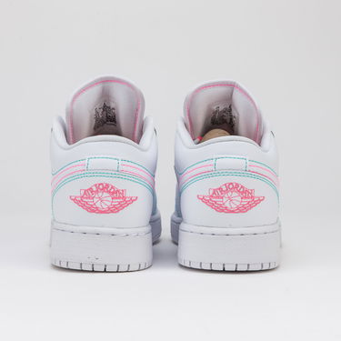 Кецове и обувки Jordan Air Jordan 1 Low "Aurora Green" GS Бяло | 554723-101, 3