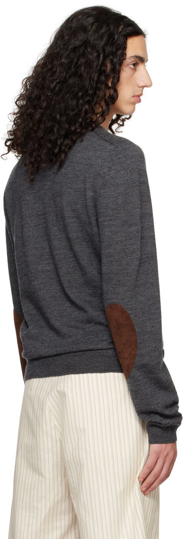 Пуловер Maison Margiela Maison Margiela Elbow Patch Sweater Сиво | S50HL0041 M13098, 2
