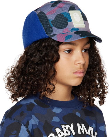 Шапка с козирка BAPE Kids Camo Trapper Hat Лилаво | 001CPI803001K, 1