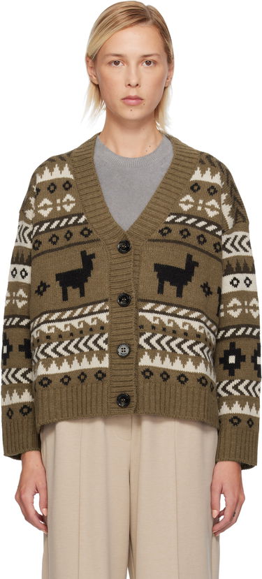 Пуловер Max Mara Llama Motif Fair Isle Cardigan Многоцветен | 2525346092600, 0