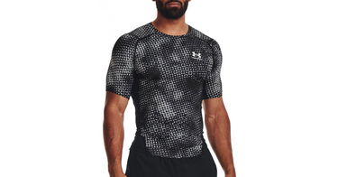 Тениска Under Armour HG Armour Printed Compression T-Shirt Черно | 1373819-001, 1