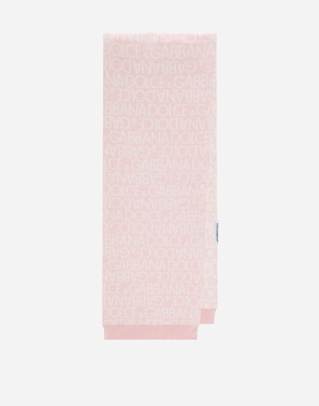 Dolce & Gabbana Knitted Logo Jacquard Scarf