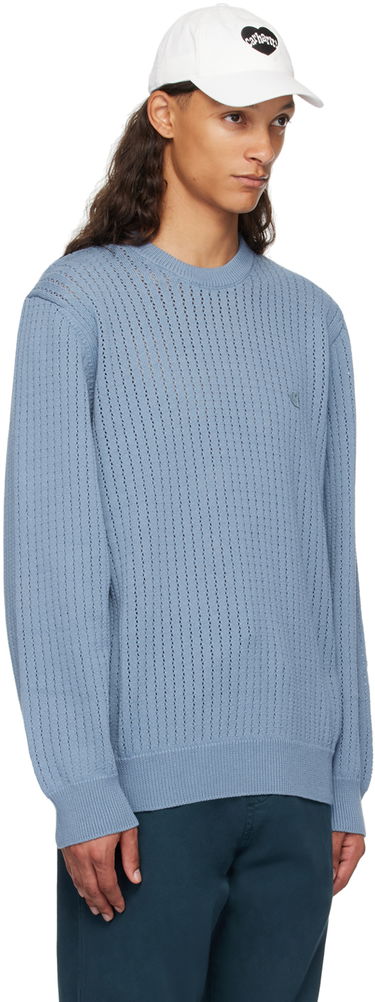Пуловер Carhartt WIP Caleb Knit Sweater Синьо | I033714, 1
