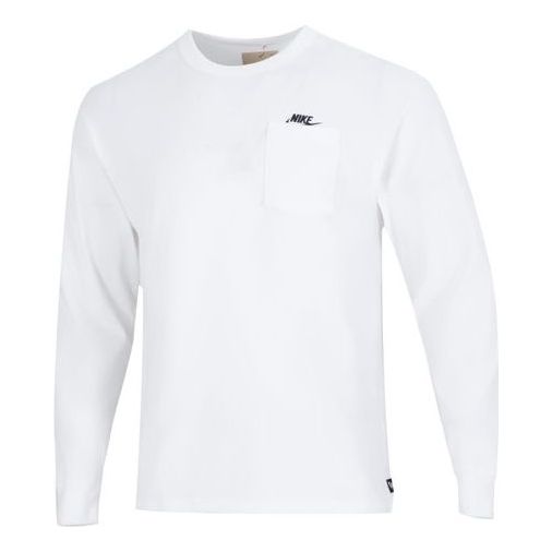 Тениска Nike Nike Long Sleeve T-Shirt with Pocket Бяло | DR7930-100