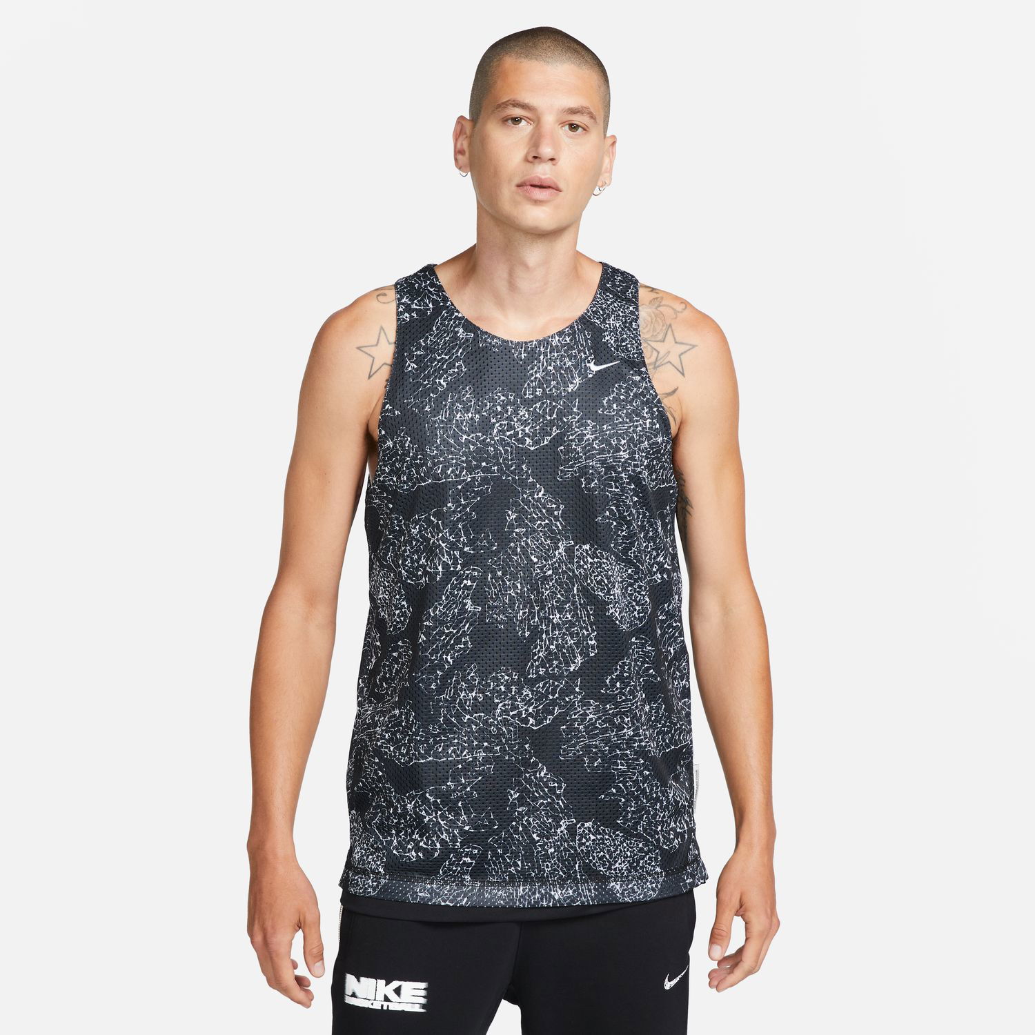 Фланелка Nike Dri-FIT Standard Issue Reversible Basketball Jersey Black Черно | FB7055-010, 0