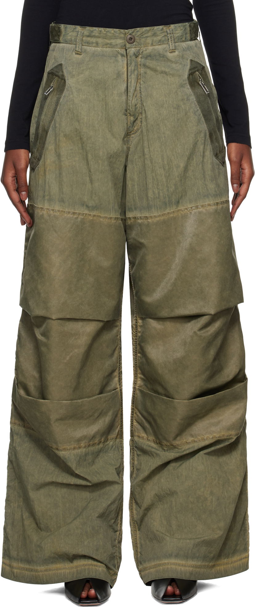 Панталони 032C Clay Utility Trousers Зелено | F24-URW-1003-450-W