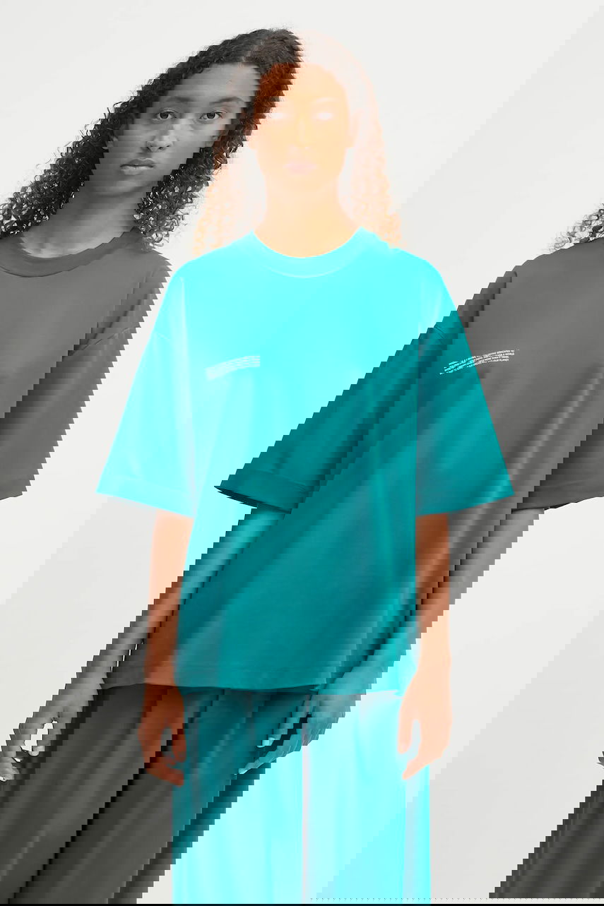 Тениска PANGAIA Pangaia DNA Oversized T-Shirt Зелено | 10002572, 1