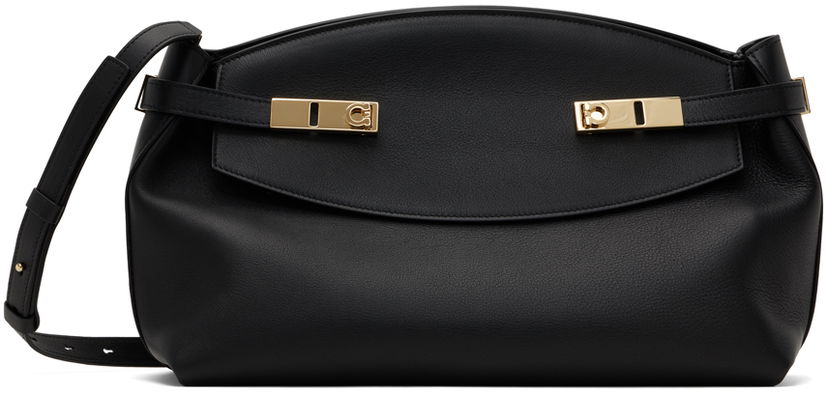 Чанта през рамо FERRAGAMO Hug Shoulder Bag Черно | 215890 - 766676