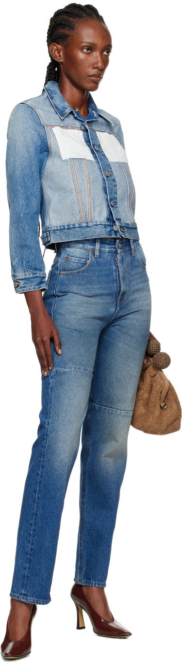 Яке Maison Margiela MM6 Maison Margiela Reversed Denim Jacket Синьо | S52AM0328 M30018, 3