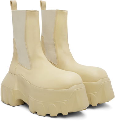 Кецове и обувки Rick Owens Rick Owens Hollywood Beatle Mega Tractor Chelsea Boots Жълто | RU01E5860 LBH, 3