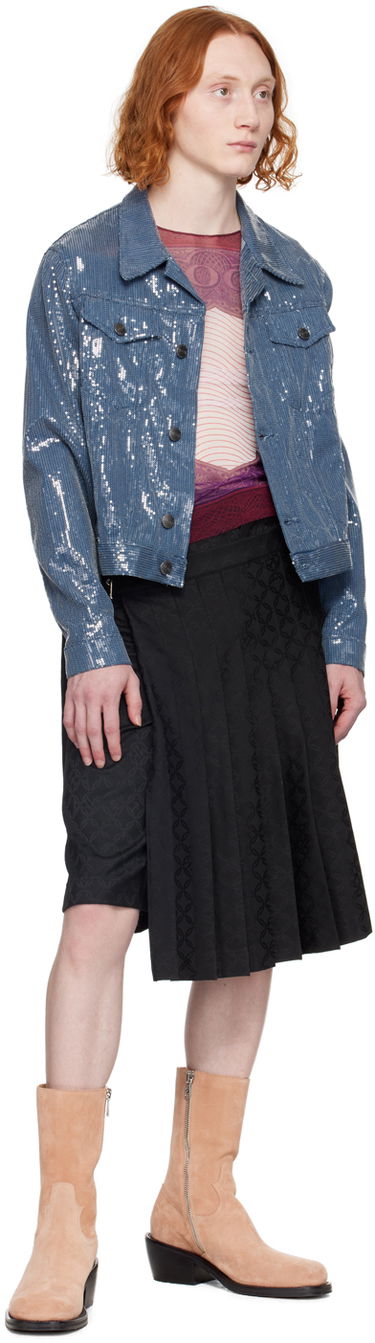 Тениски и потници Jean Paul Gaultier Gaultier Sheer Long Sleeve T-Shirt Лилаво | 24/25-U-TO017-T515-300128, 3