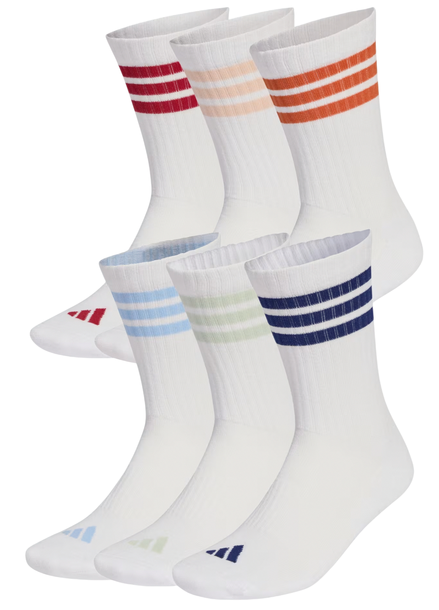 Чорапи adidas Originals 3 Stripes Crew Socks 6 Pack Многоцветен | ke5493, 0