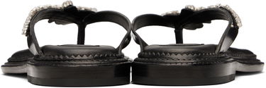 Кецове и обувки Simone Rocha Simone Rocha Embellished Flower Flip-Flops Черно | SLD54B 0740, 1
