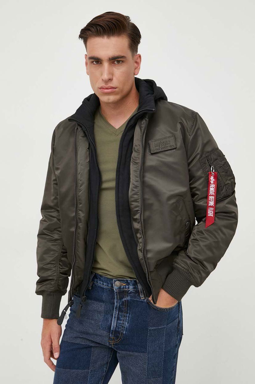 Яке бомбър Alpha Industries MA-1 D-Tec Bomber Jacket Зелено | 183110.413