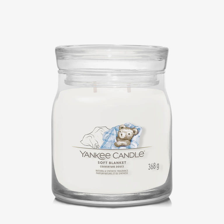 Свещи Yankee Candle Signature Medium Jar Candle Soft Blanket Бяло | 40795, 0