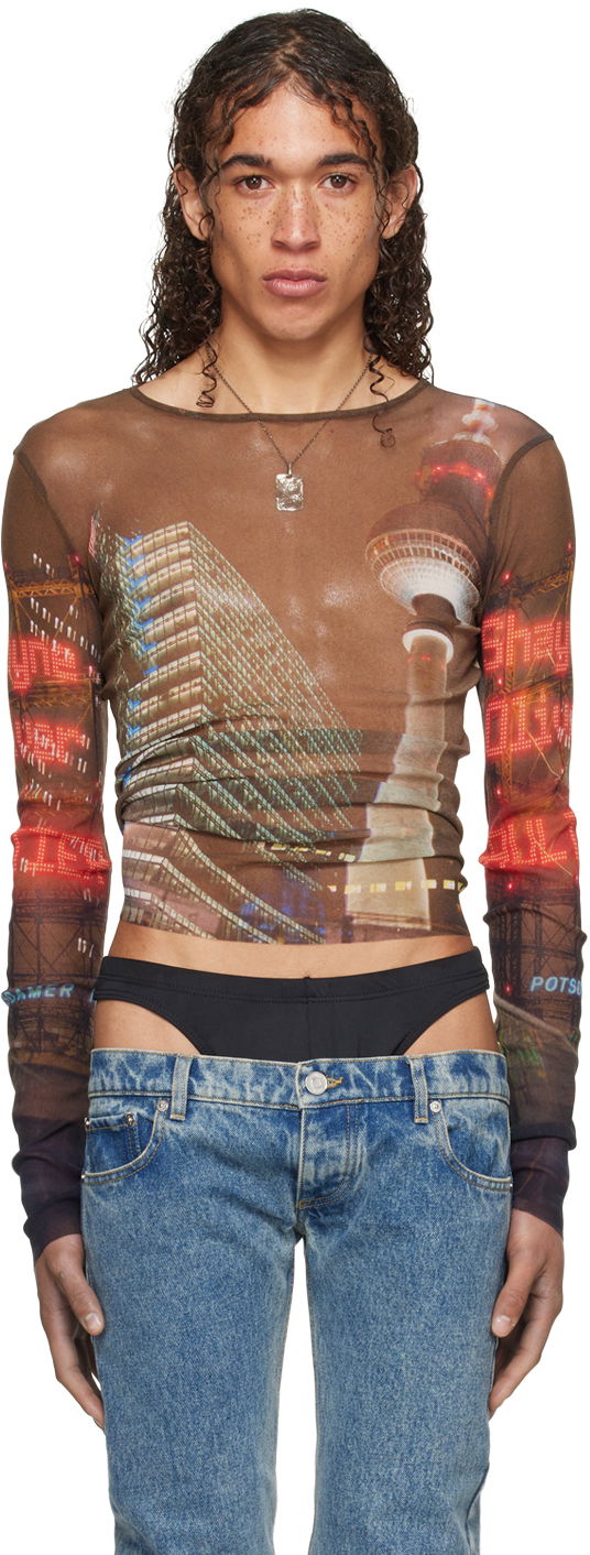 Потник Jean Paul Gaultier Gaultier Shayne Oliver Edition Long Sleeve Graphic T-Shirt Многоцветен | 24/27-U-TO192-T551-60405030