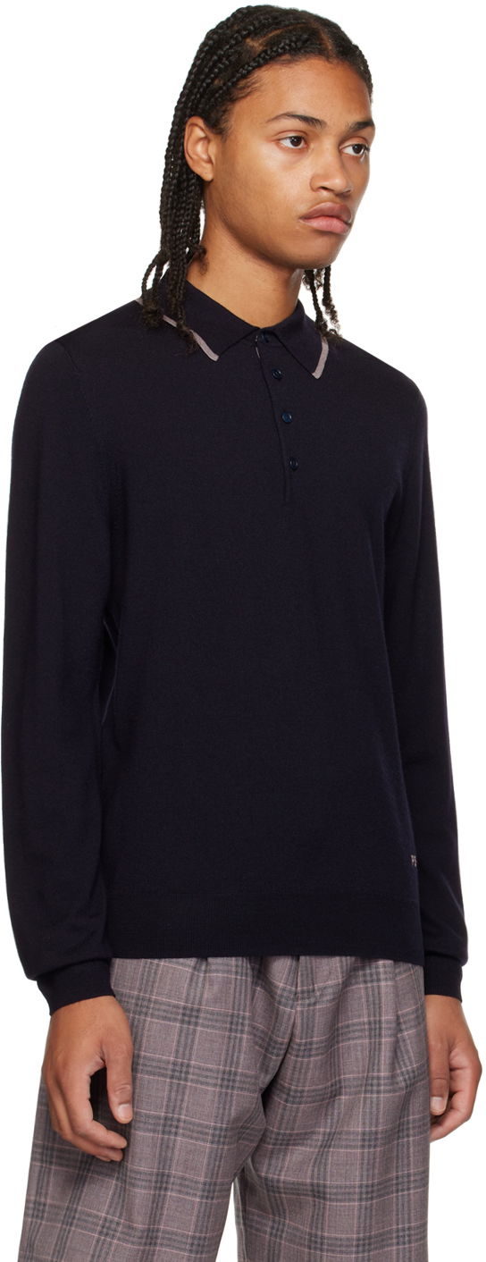 Поло тениска Paul Smith PS Paul Smith Embroidered Polo Тъмно синьо | M2R-204Y-L21861, 1