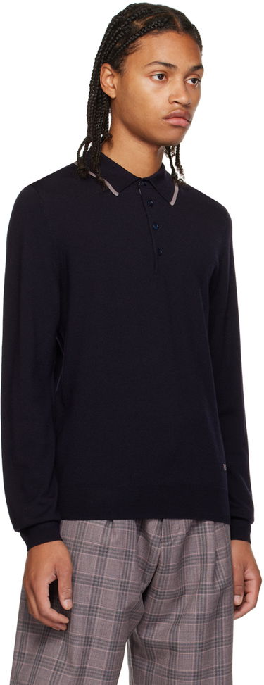 Поло тениска Paul Smith PS Paul Smith Embroidered Polo Тъмно синьо | M2R-204Y-L21861, 1