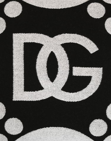 Домашен декор Dolce & Gabbana Dolce & Gabbana DG Logo Wool Jacquard Cushion Medium Черно | TCE008TCAN2U0010, 3