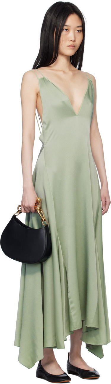 Pокля LANVIN Lanvin Silk Bowling Midi Dress Зелено | RW-DR0082-3421-P25, 1