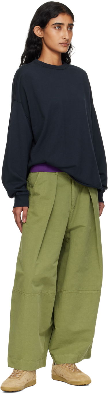 Панталони YMC YMC Deadbeat Wide-Leg Pleated Trousers Зелено | Q4YMB, 3