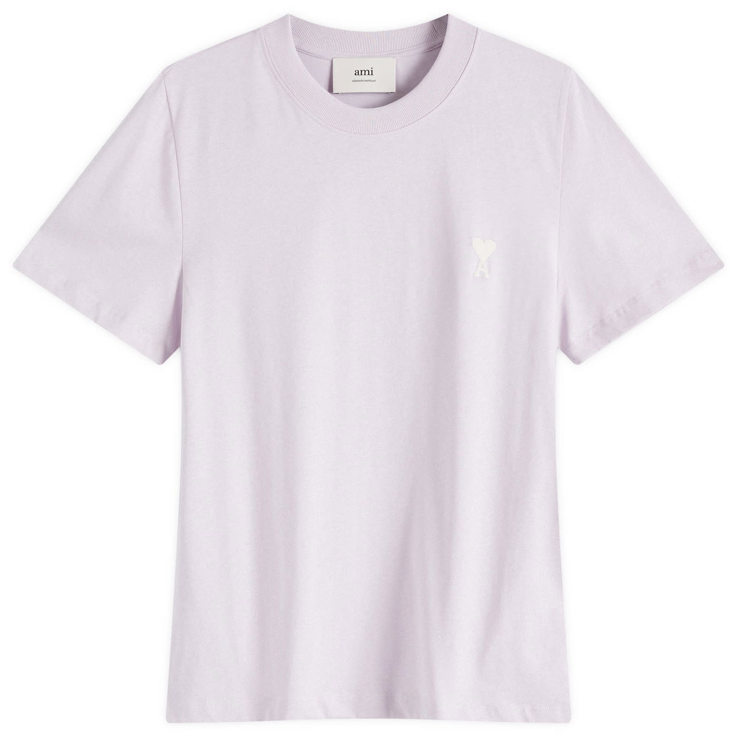 Тениска AMI Women's AMI Paris ADC Cropped T-Shirt, Size Large Лилаво | FTS060-724-504, 1